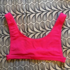 NWOT Topshop Crinkle Bikini Top